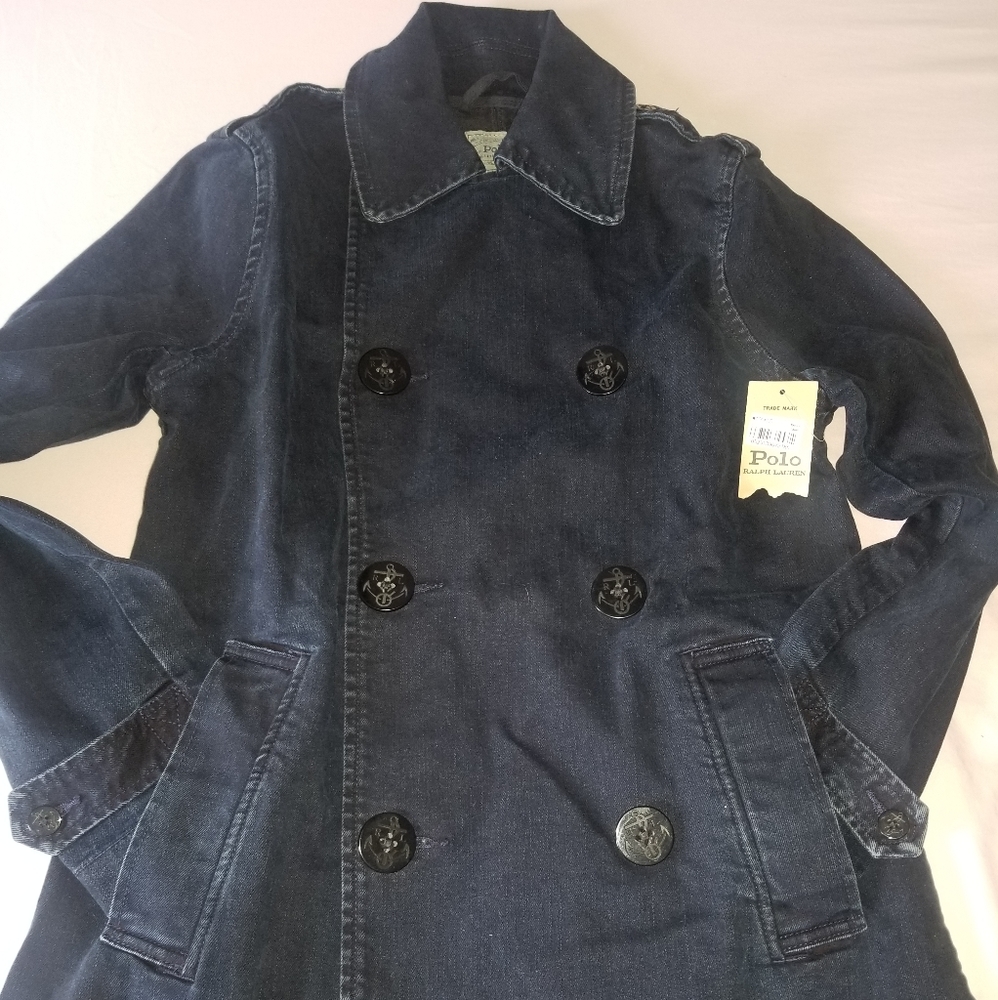 Kids Denim Peacoat